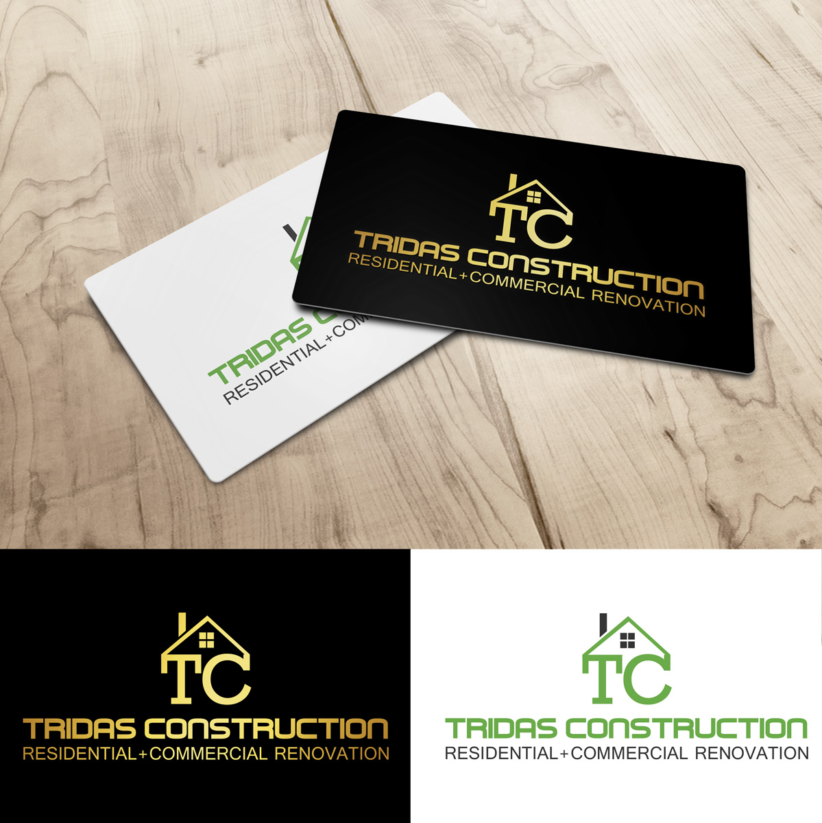 Logo Design by Impressive Solutions for Tridas Construction | Design #15028067