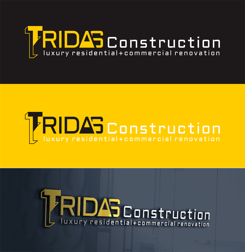 Logo Design by metropolutan.rimba for Tridas Construction | Design #15033630