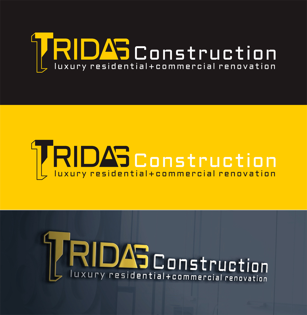 Logo Design by metropolutan.rimba for Tridas Construction | Design #15034154