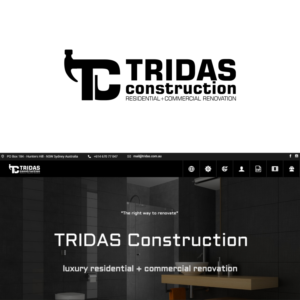 Logo Design by e-graphics for Tridas Construction | Design: #15028923