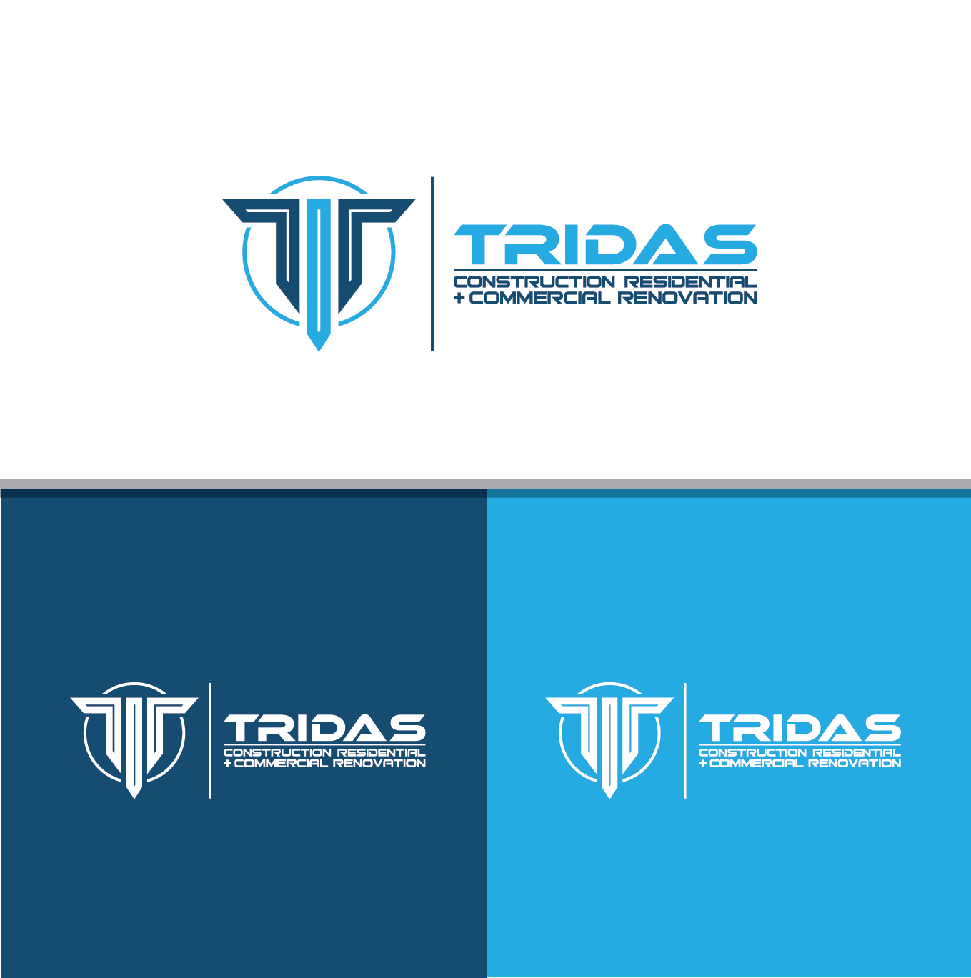 Logo Design by setaarna for Tridas Construction | Design #15026560