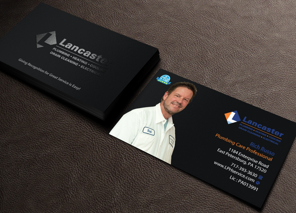 Business Card Design by Brand aid for Lancaster Plumbing & Heating  | Design #15042529
