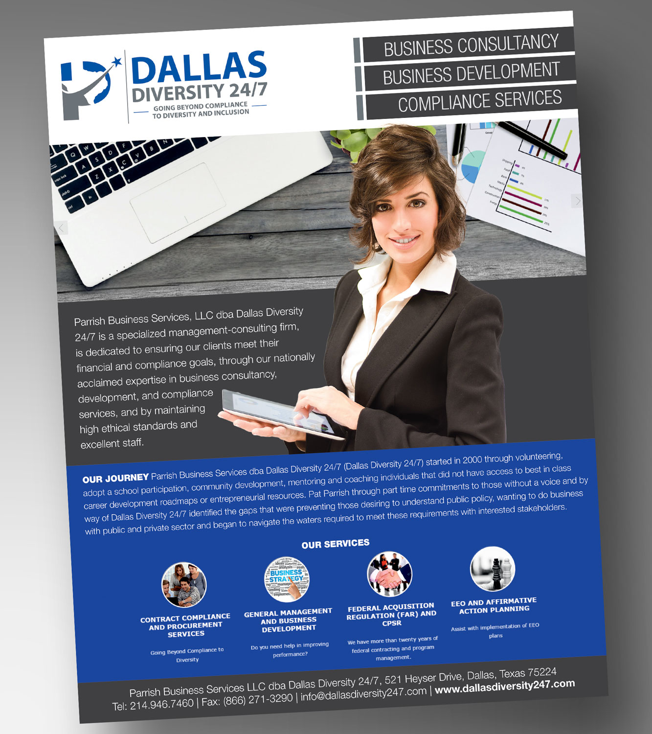Flyer-Design von visualkota für Dallas Diversity 24/7 | Design #15049358