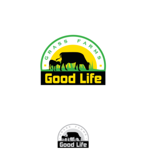 Logo Design by emptyboxgraphics for Good life grass farms llc | Design: #15096034