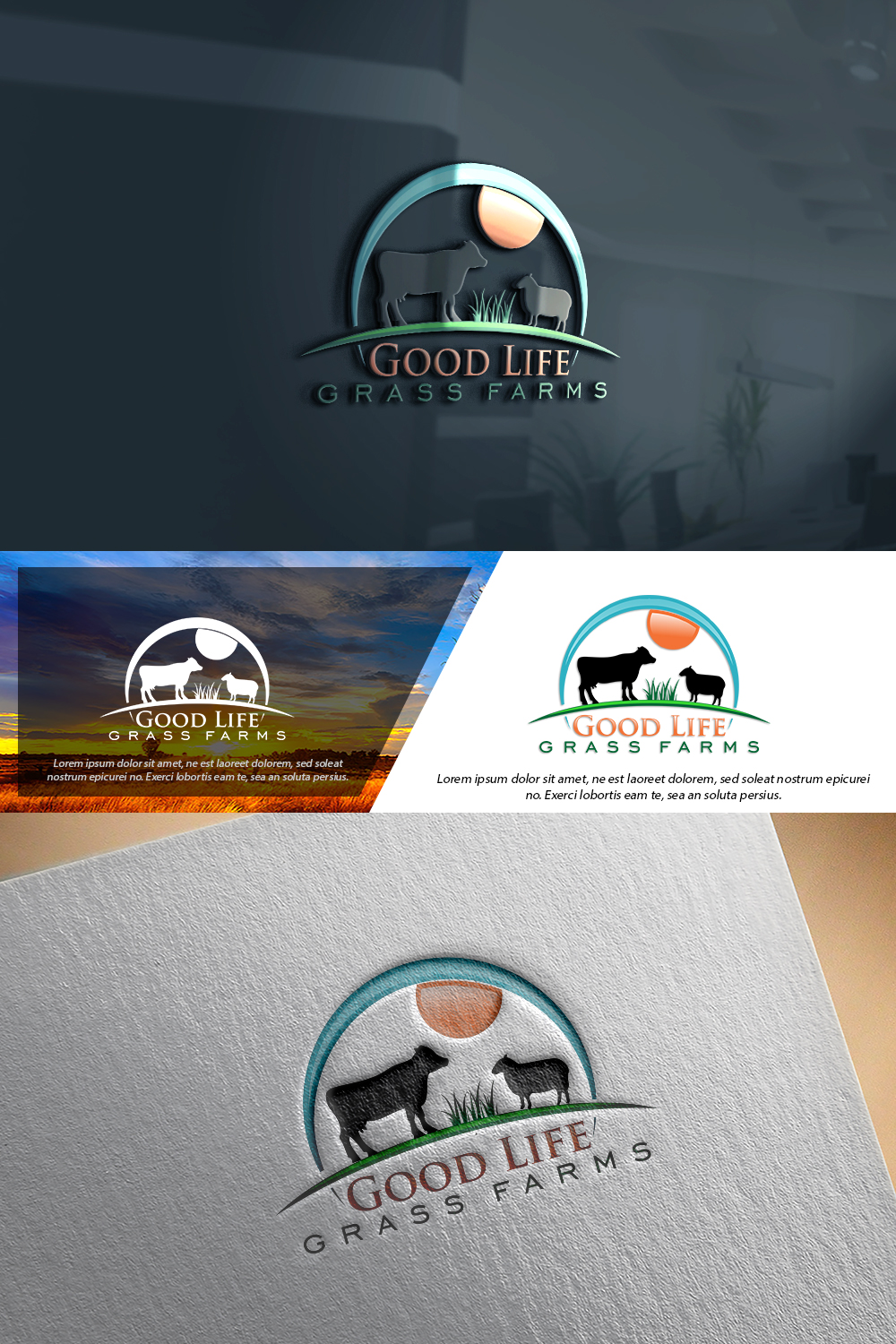 Logo Design by damian for Good life grass farms llc | Design #15036678