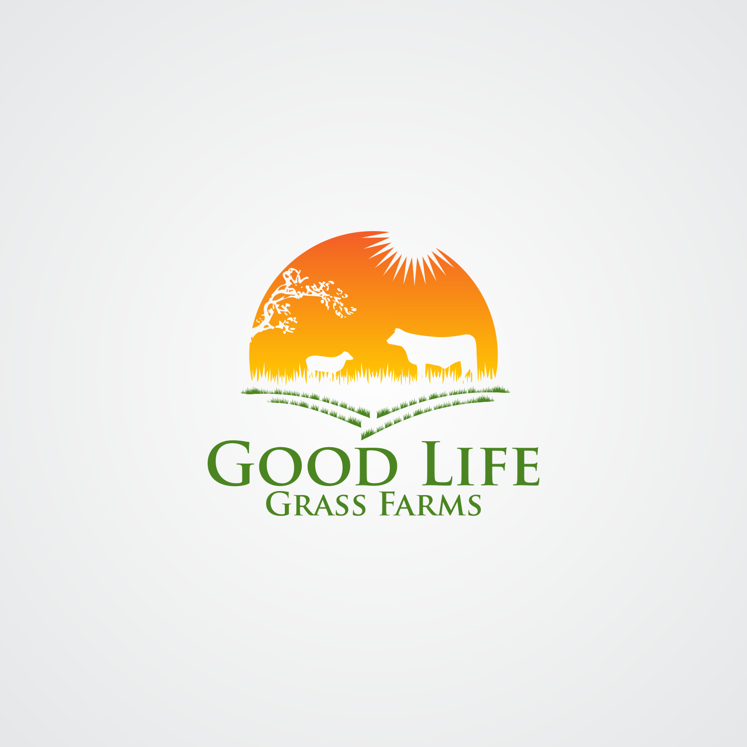 Logo Design by Khalik for Good life grass farms llc | Design #15047040