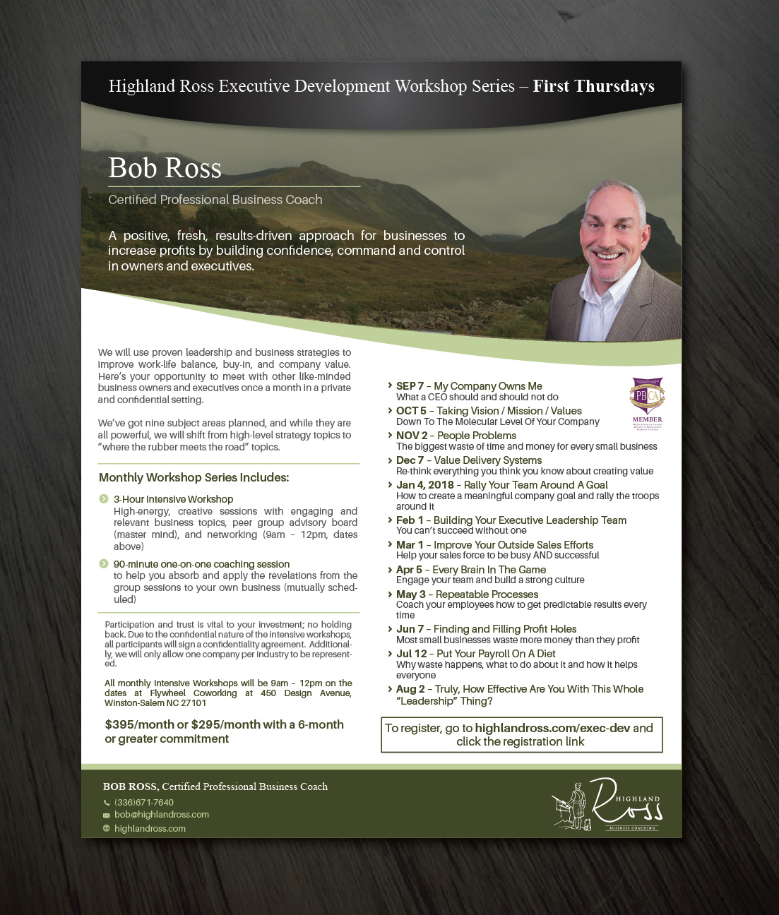 Diseño de Flyer por alex989 para Highland Ross | Diseño #15064999