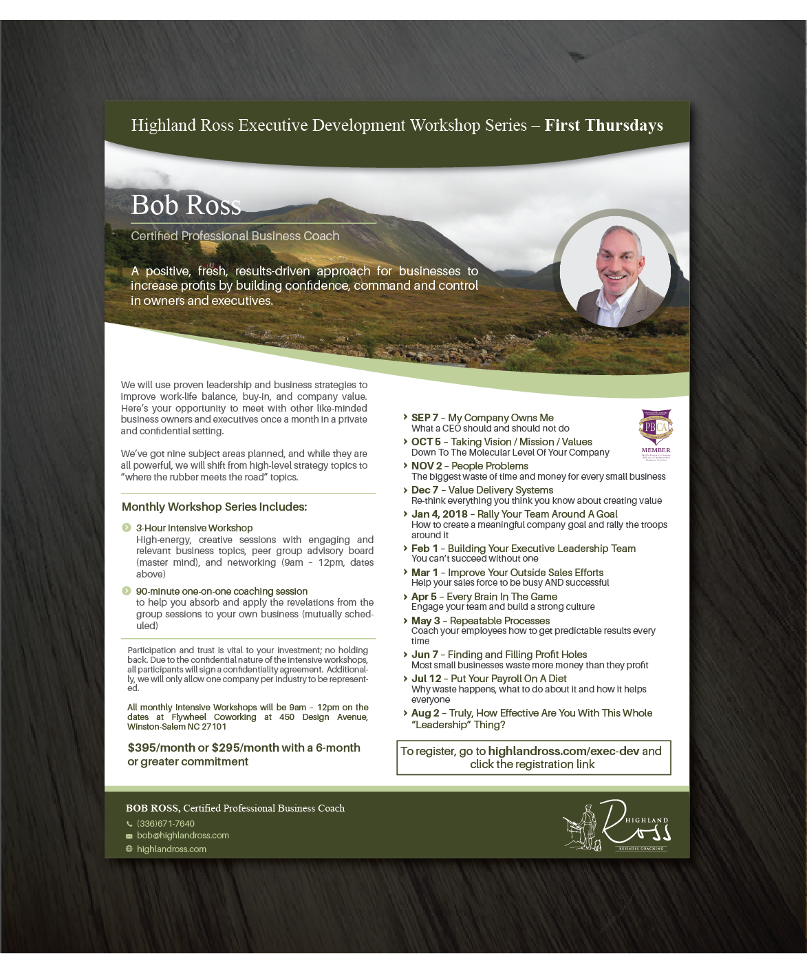 Flyer Design by alex989 for Highland Ross | Design #15071707