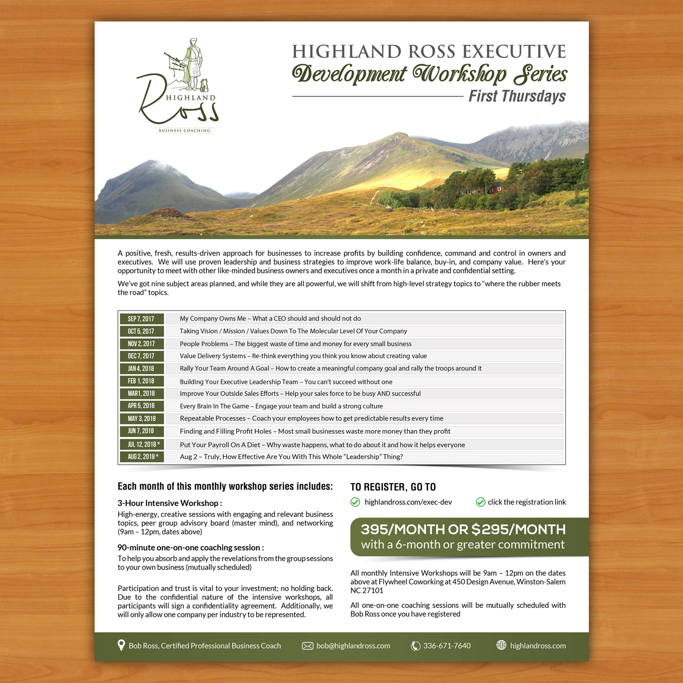 Flyer Design by debdesign for Highland Ross | Design #15065512
