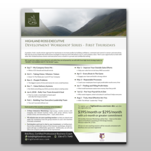 Flyer Design by debdesign for Highland Ross | Design: #15065519