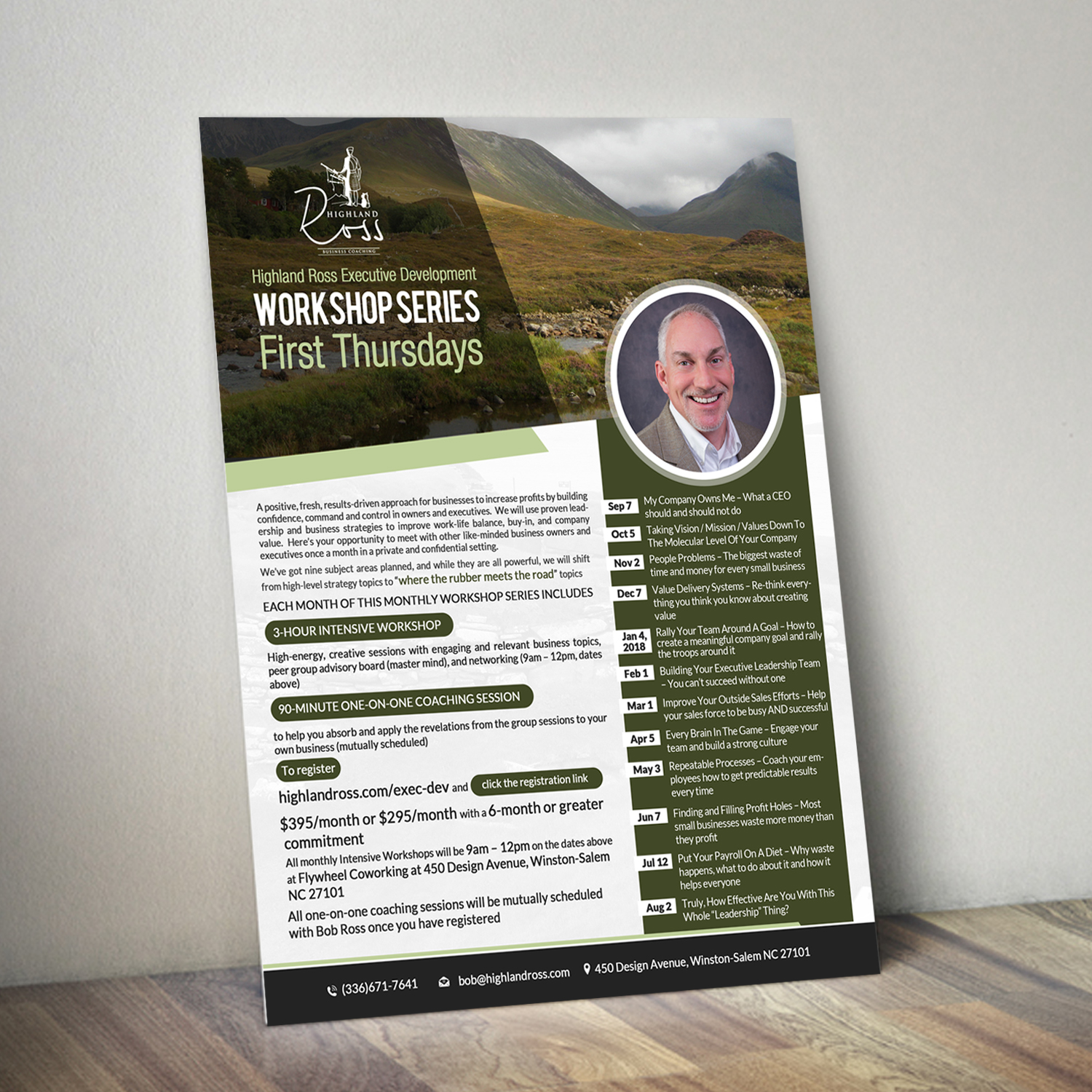 Diseño de Flyer por creative.bugs para Highland Ross | Diseño #15062610