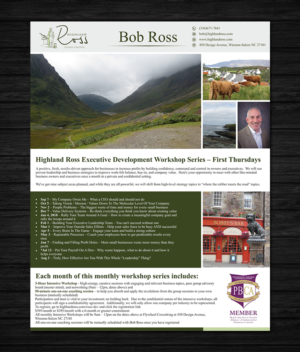 Flyer Design by ecorokerz for Highland Ross | Design: #15065767