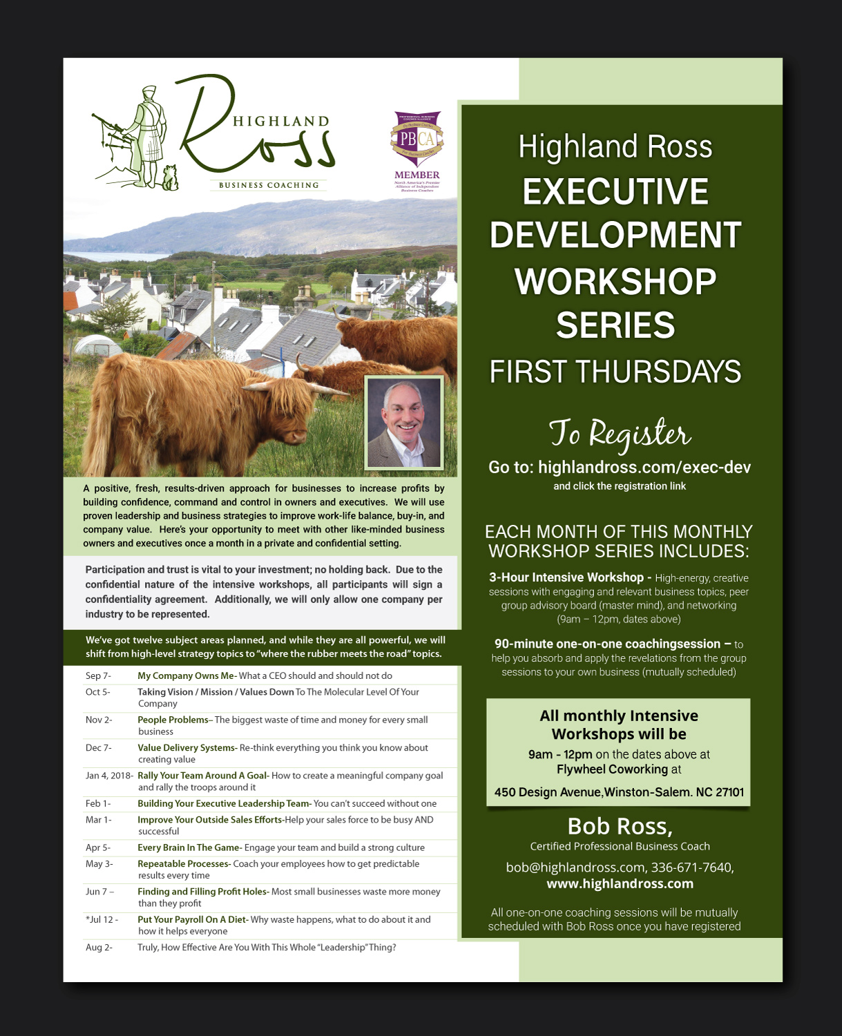 Design de Flyer par meet007 pour Highland Ross | Design #15138358