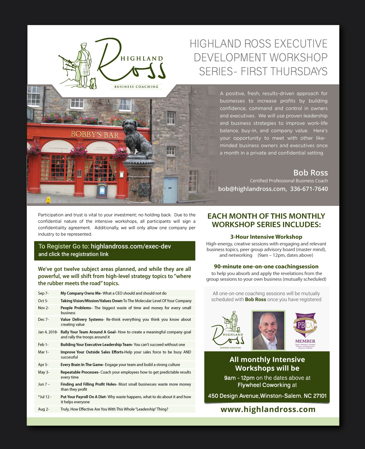 Design de Flyer par meet007 pour Highland Ross | Design #15141240