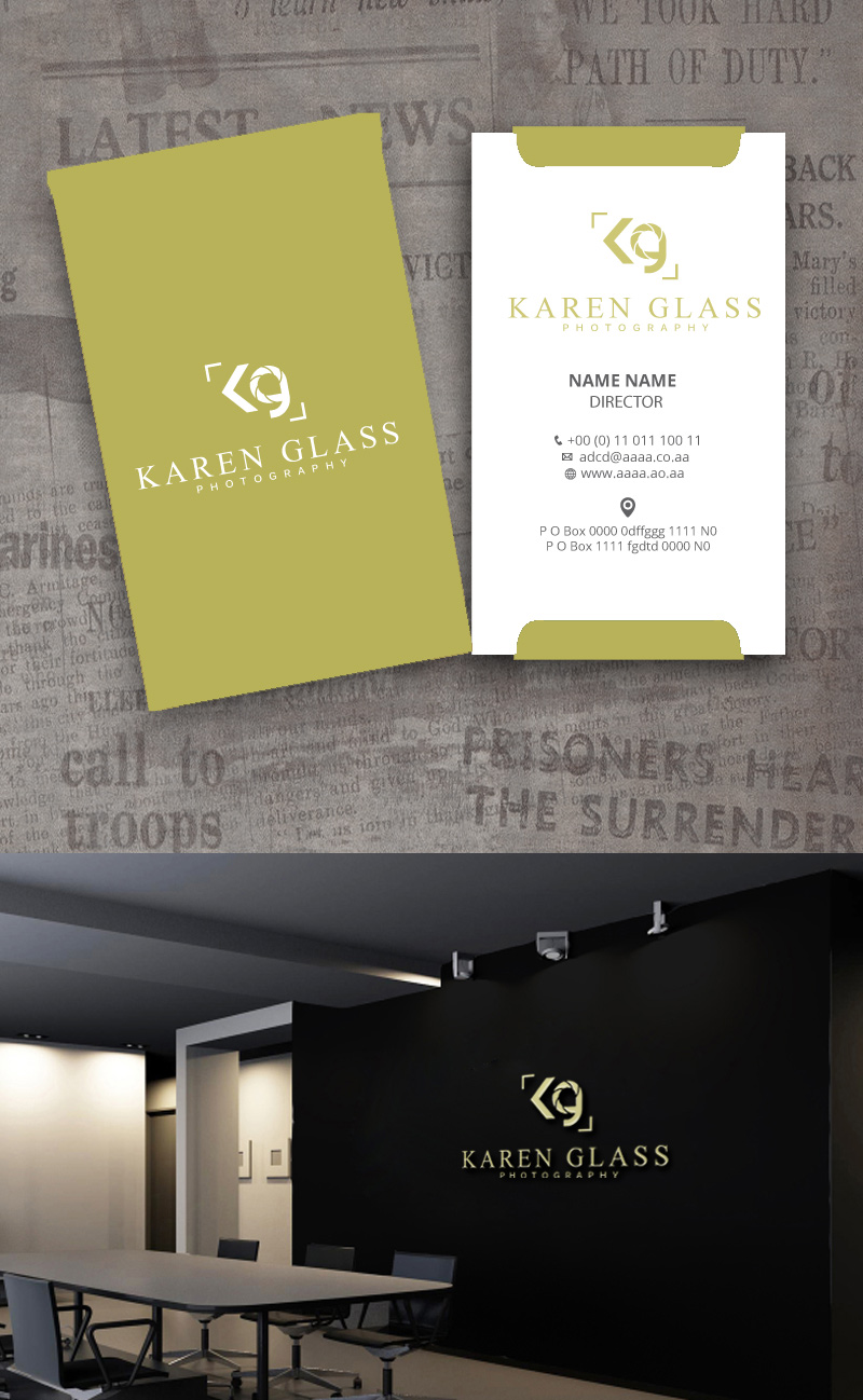 Diseño de Logo por zebronicgraphic para Karen Glass Photography | Diseño #15096172