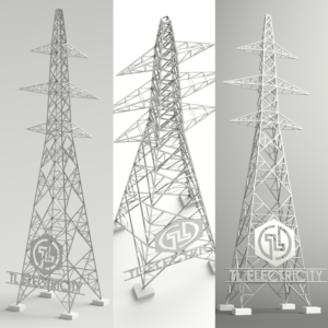 Design a 3D Steel Model of an Electric Tower For Giveaway/Gift | 3D Design by Freddy Jackson