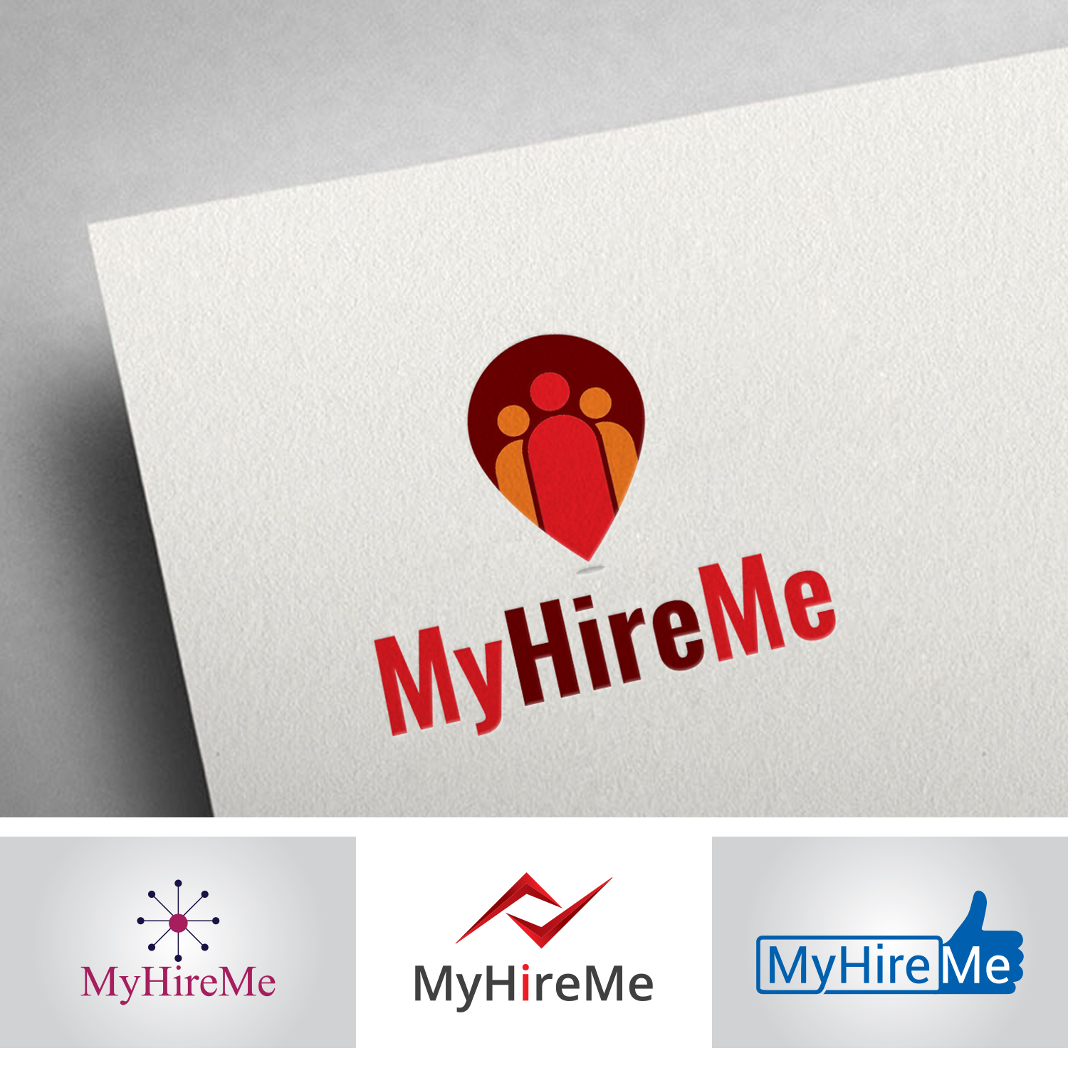 Logo Design by jinesh for MyHireMe | Design #15274821