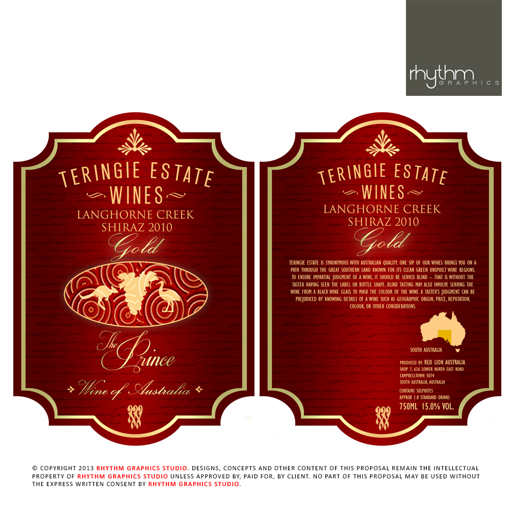 Label Design by RhythmGraphics for Red Lion Australia | Design #2581736
