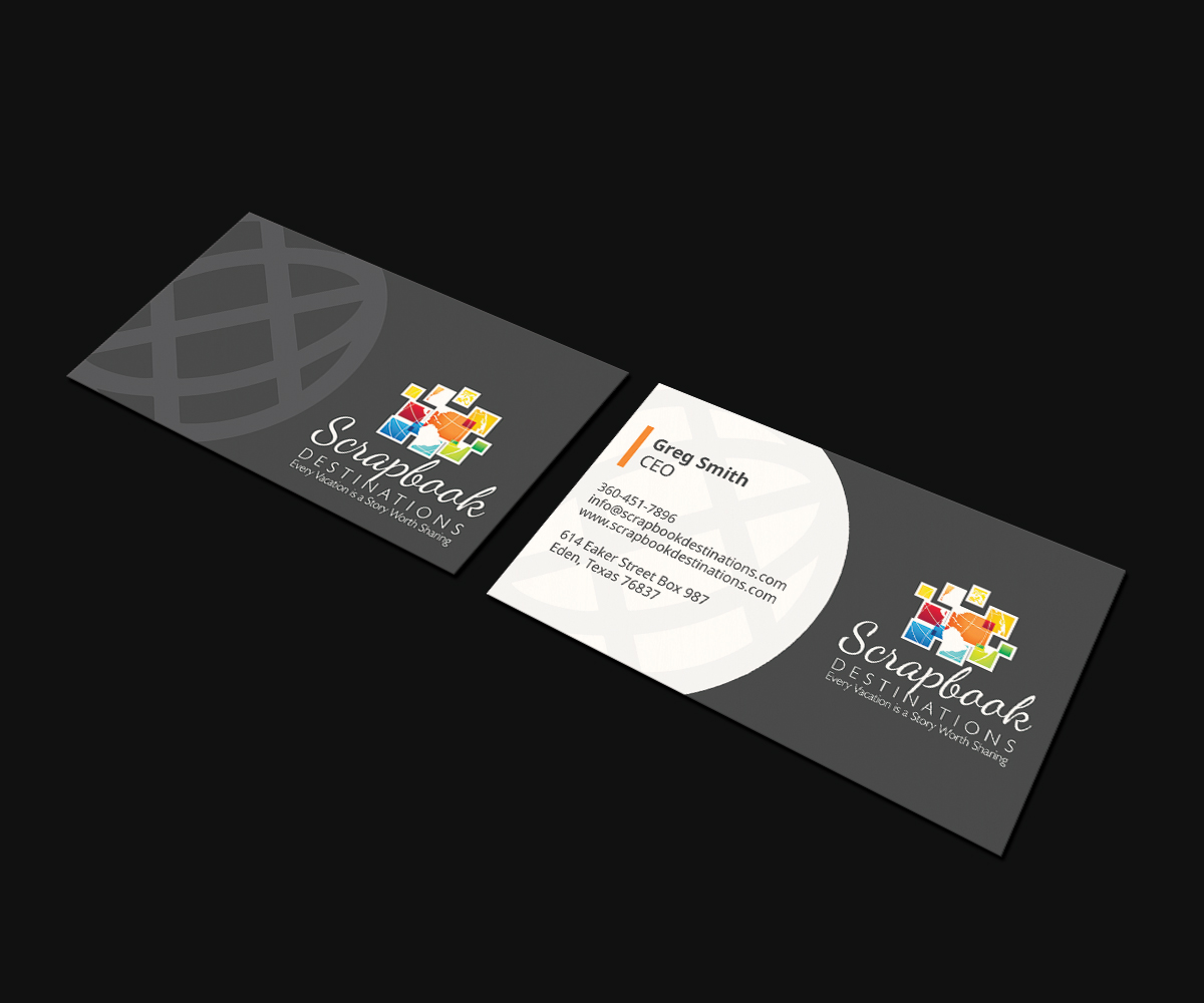 Business Card Design by JK18 for Scrapbook Destinations | Design #15050640
