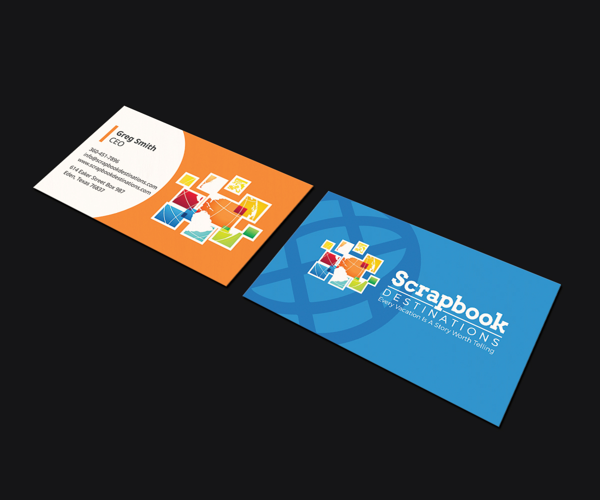 Business Card Design by JK18 for Scrapbook Destinations | Design #15068083