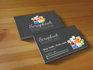 Design de Carte de Visite par Creations Box 2015 pour Scrapbook Destinations | Design : #15065434