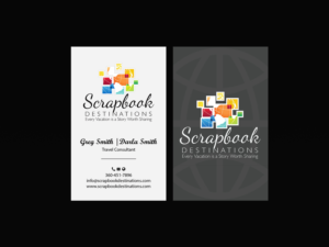 Design de Carte de Visite par Creations Box 2015 pour Scrapbook Destinations | Design : #15065461