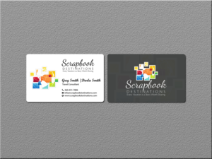 Design de Carte de Visite par Creations Box 2015 pour Scrapbook Destinations | Design : #15066313