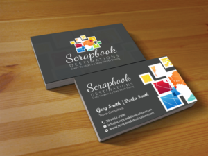 Design de Carte de Visite par Creations Box 2015 pour Scrapbook Destinations | Design : #15066314