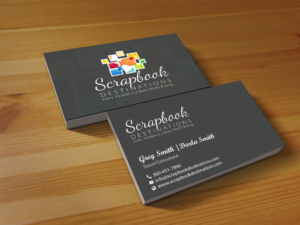 Design de Carte de Visite par Creations Box 2015 pour Scrapbook Destinations | Design : #15066316