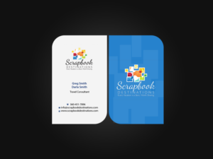 Design de Carte de Visite par Creations Box 2015 pour Scrapbook Destinations | Design : #15069100