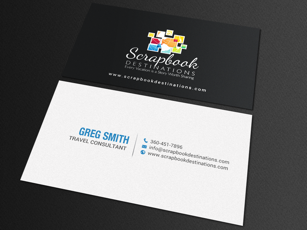 Business Card Design by chandrayaan.creative for Scrapbook Destinations | Design #15067048