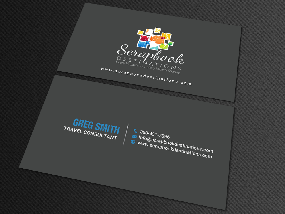 Business Card Design by chandrayaan.creative for Scrapbook Destinations | Design #15067050