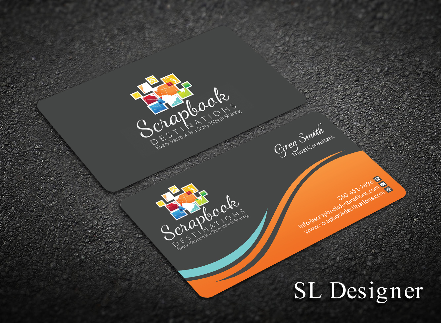 Design de Carte de Visite par SL Designer pour Scrapbook Destinations | Design #15055587
