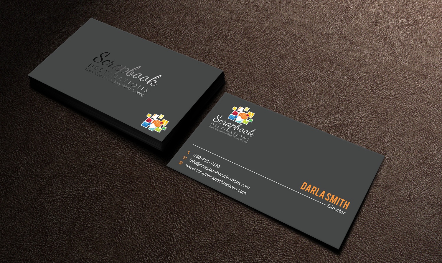 Design de Carte de Visite par Graphic Flame pour Scrapbook Destinations | Design #15064272
