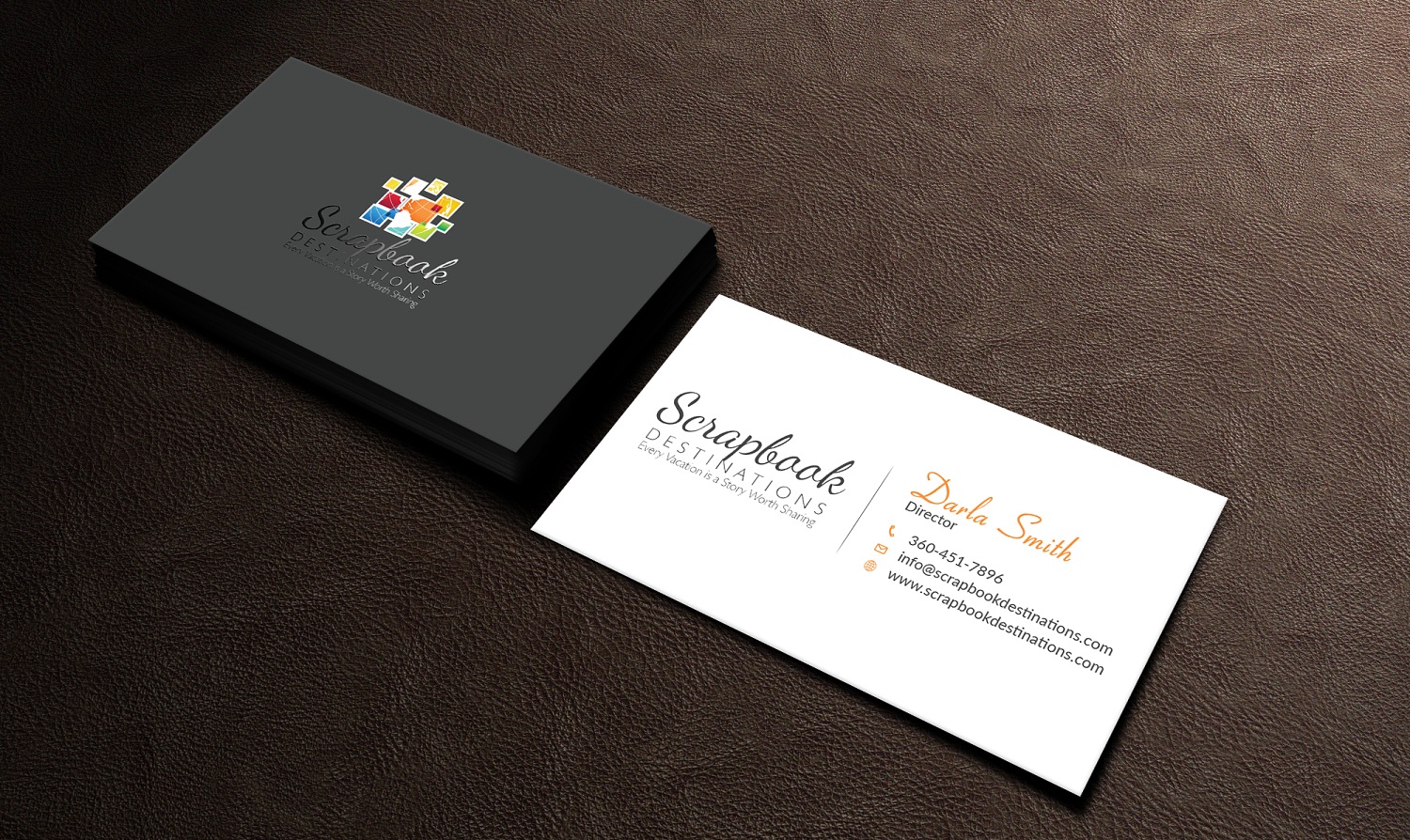 Design de Carte de Visite par Graphic Flame pour Scrapbook Destinations | Design #15064293