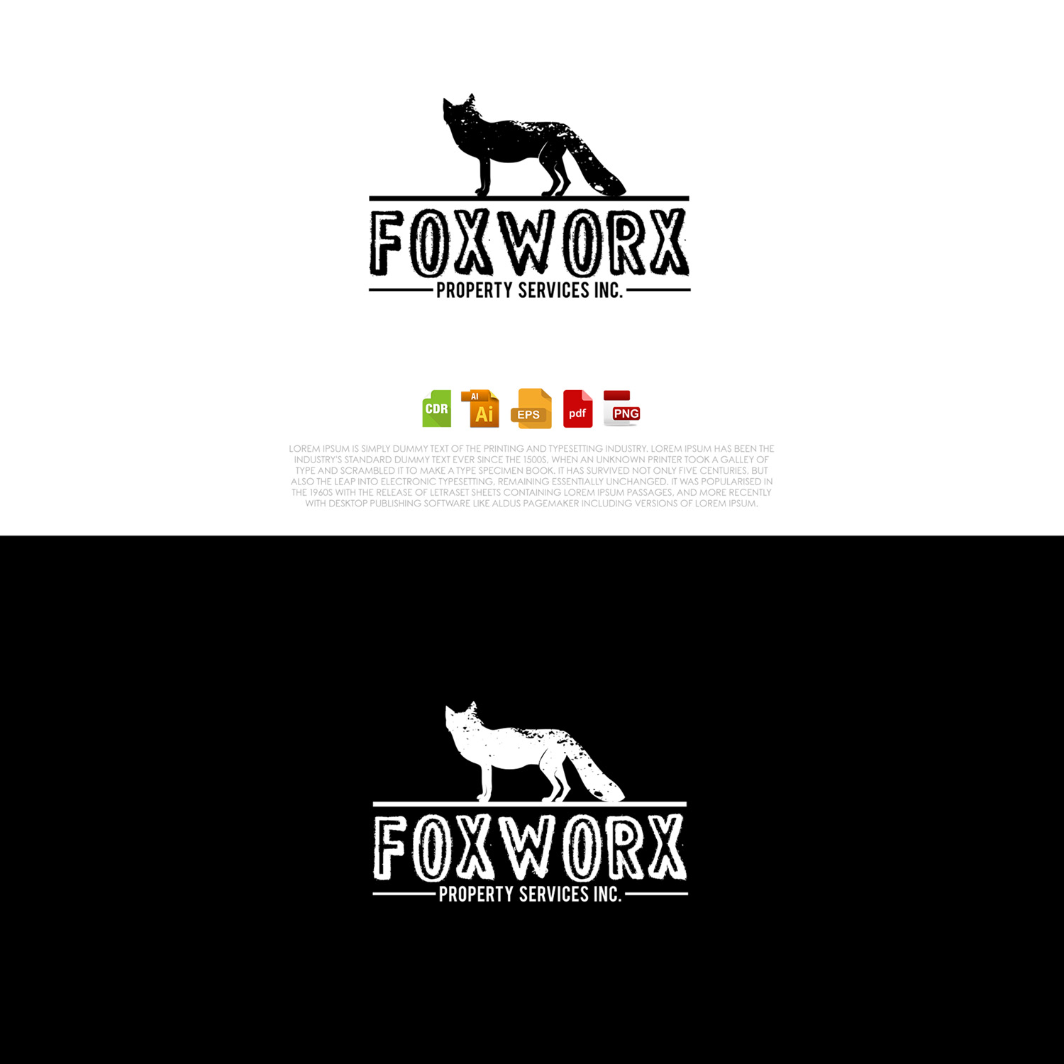 Logo Design by Mohsen K. for Foxworx Propery Services Inc. | Design #15152213
