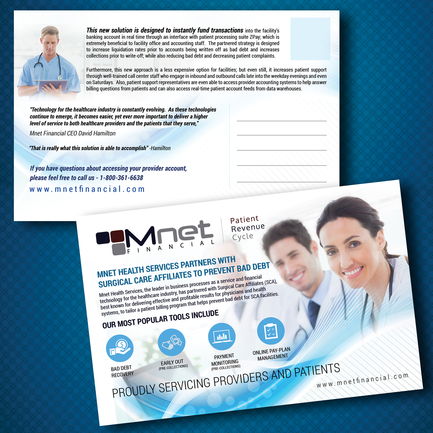 Diseño de Postal por uk para Mnet Financial | Diseño #15051491