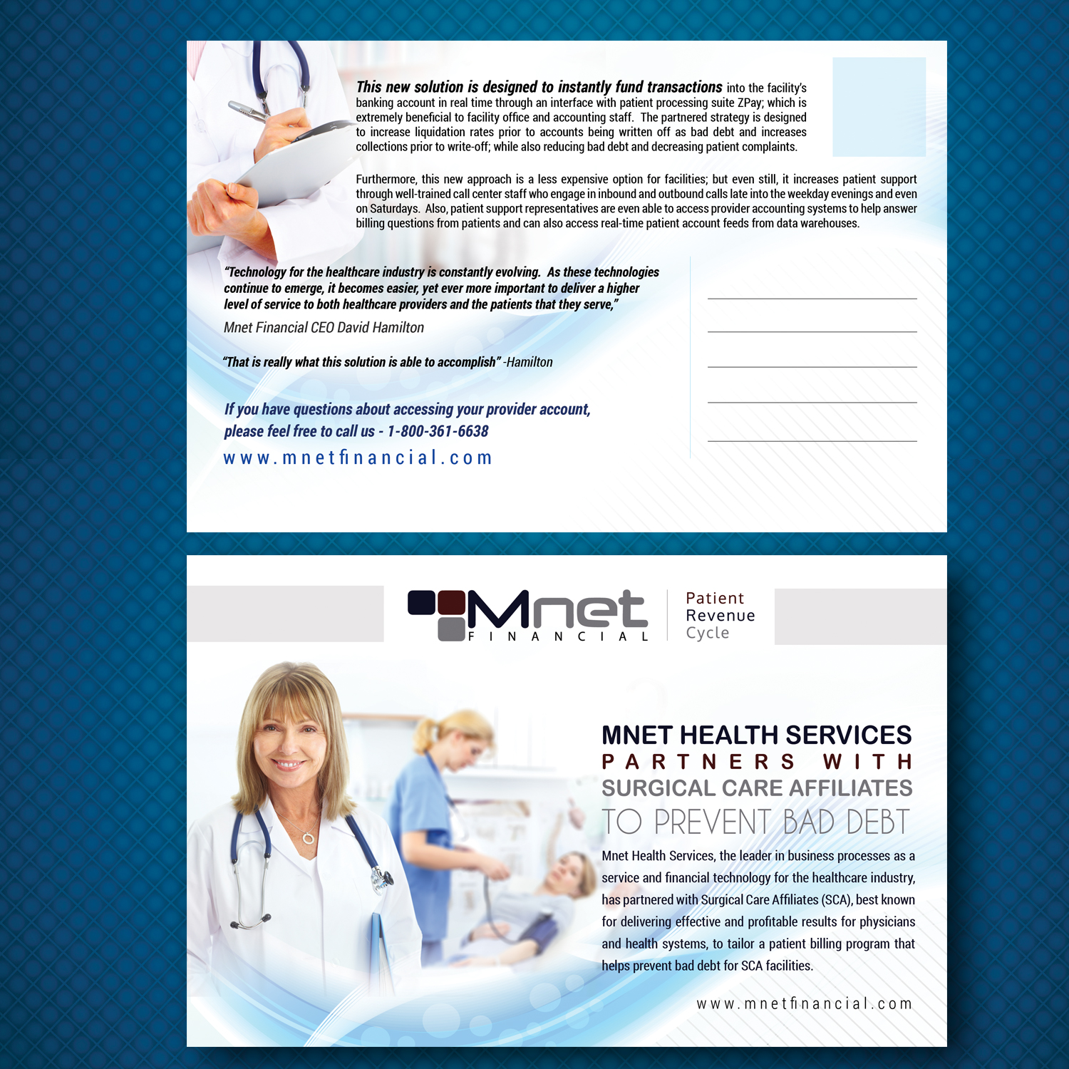 Diseño de Postal por uk para Mnet Financial | Diseño #15062708