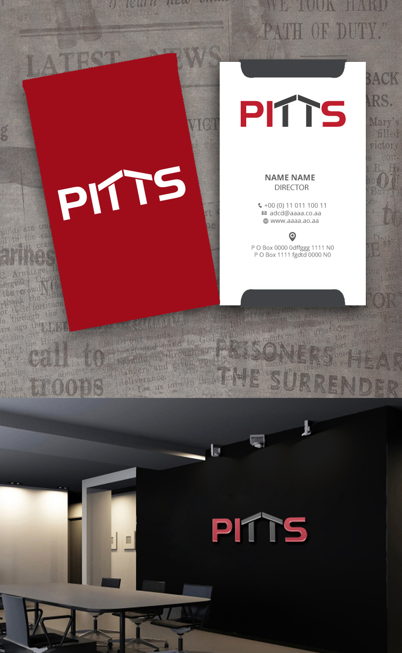 Logo Design by zebronicgraphic for Pitts Roofing Company, Inc. | Design #15096311