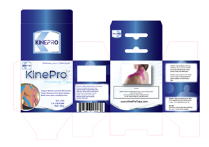 Kinesiology tape product need a great packaging template and design. | Diseño de Empaque por TedAtkinson