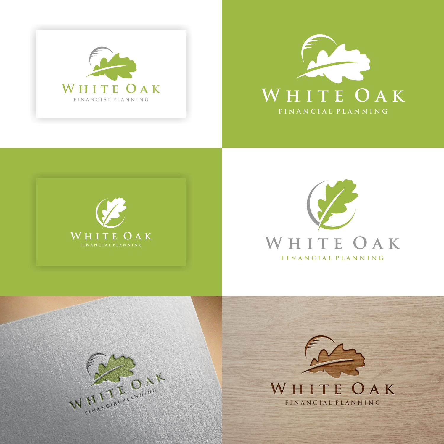 Logo Design by Angkasa Official for White Oak Financial Planning | Design #15130638