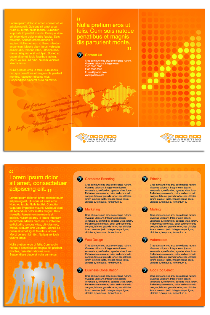 Catalogue Design by logoclinic for Goo Roo Marketing | Design #1167