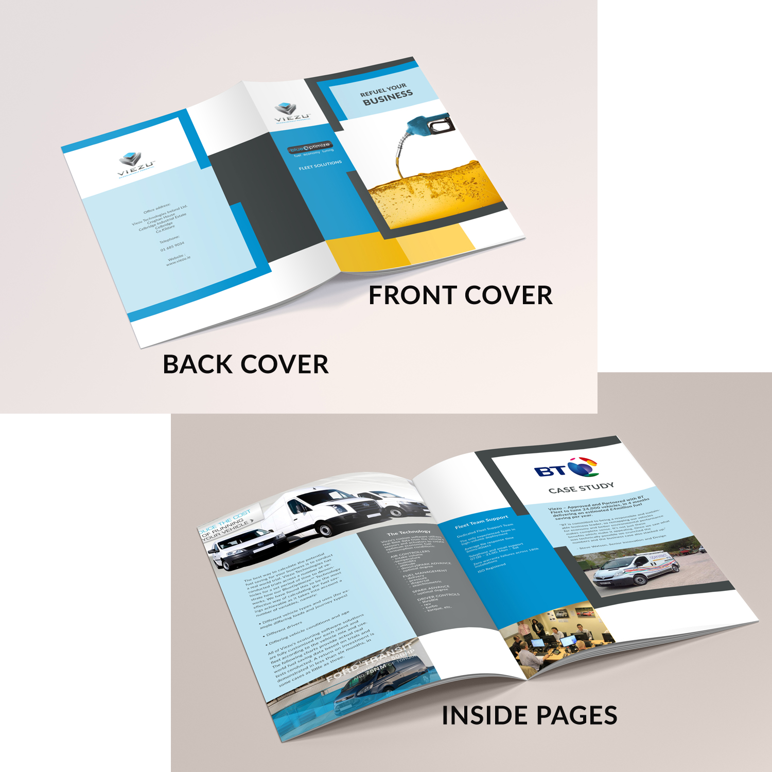 Brochure Design by Javelin Studio for Viezu Technologies Ireland Ltd. | Design #15081964