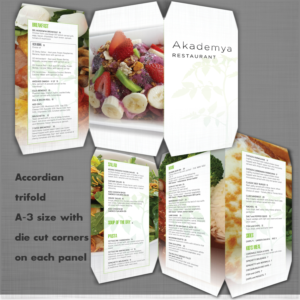 Foldable creative restaurant menu  | Flyer Design by iD_intelligentDesign