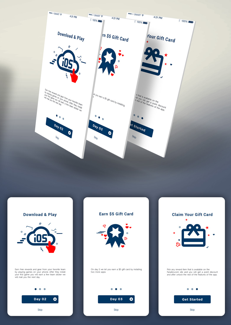 App Design by mobileAppSL for Influence Mobile, Inc. | Design #15110666