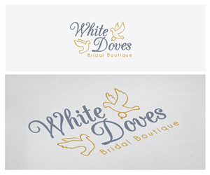Logo Design by Frontino graphic studio for White Doves Bridal Boutique | Design: #2586663