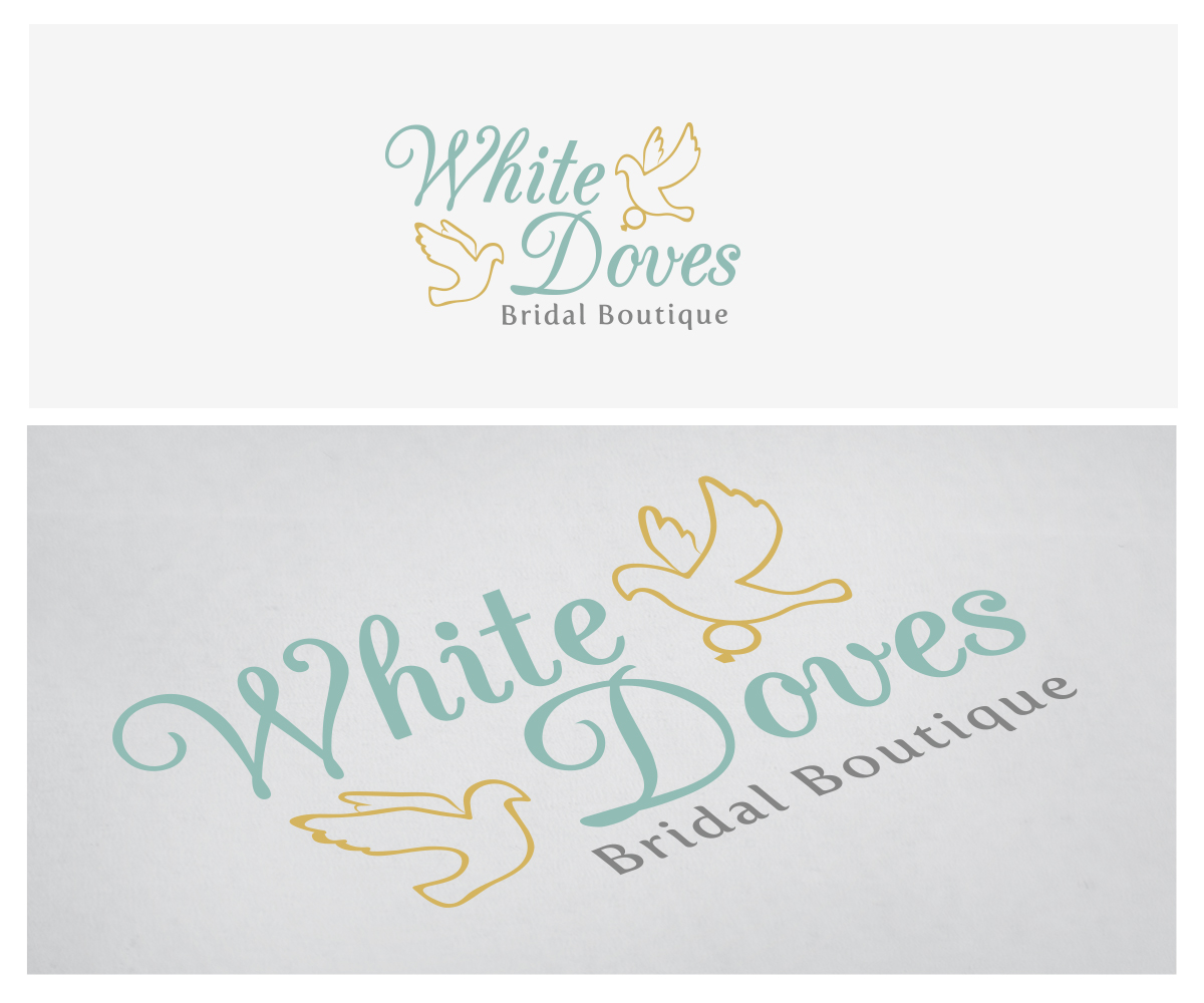 Logo Design by Frontino graphic studio for White Doves Bridal Boutique | Design #2586727