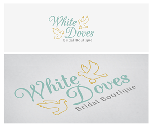 Logo Design by Frontino graphic studio for White Doves Bridal Boutique | Design: #2586727