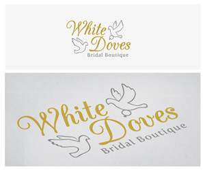 Logo Design by Frontino graphic studio for White Doves Bridal Boutique | Design: #2586760