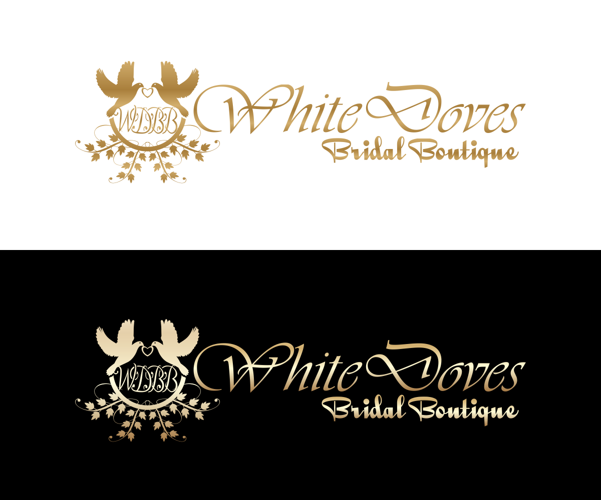 Logo Design by Qay for White Doves Bridal Boutique | Design #2566723